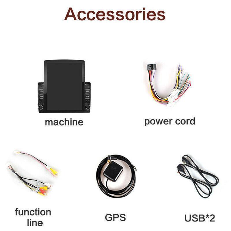 Android Stereo WiFi Player Car Radio GPS Navigation 9.7 Vertical Touchscreen
