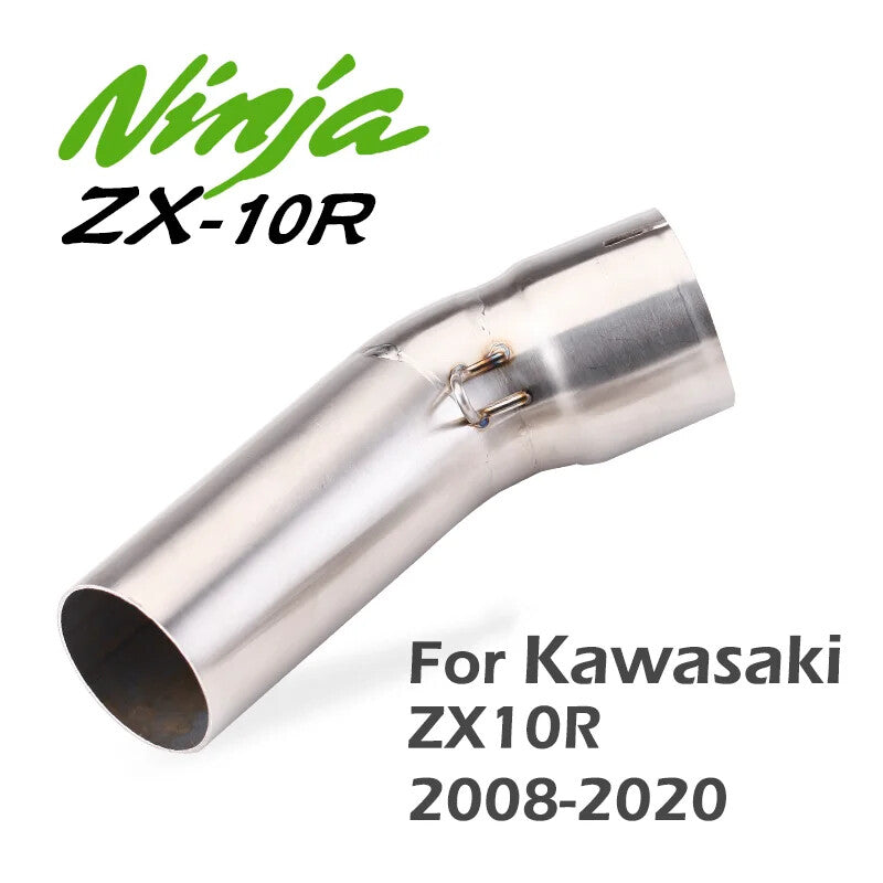 Muffler With 51mm Tail Pipe Exhaust Middle Pipe Escape for Kawasaki ZX10R 2008-2020