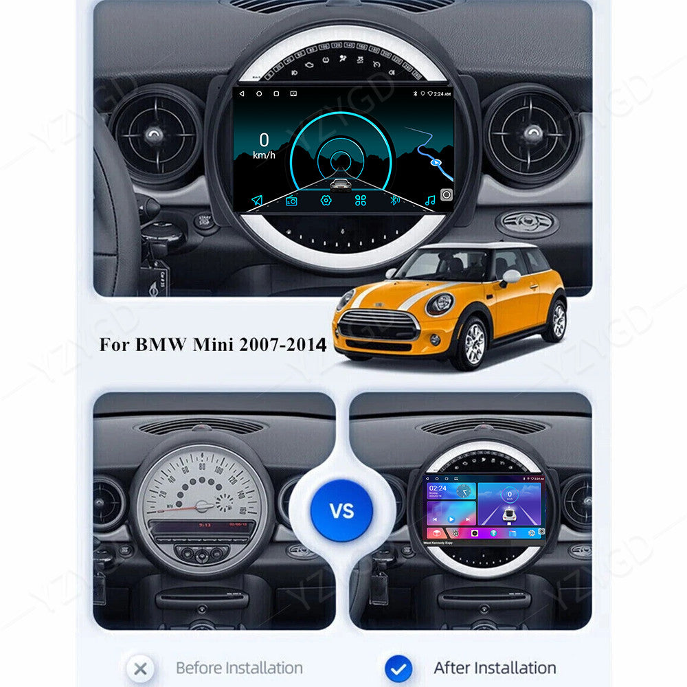 Android Car Radio CarPlay for BMW for Mini Cooper R56 2007-2013 Stereo GPS BT Screen