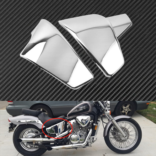 Chrome Battery Side Fairing Cover Fit For Shadow VLX 600 1999-2008 VT 600 99-07