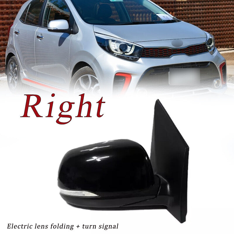 Right for Kia Picanto 2017 2018 Auto Rearview Mirror Assembly Electric With Lamp