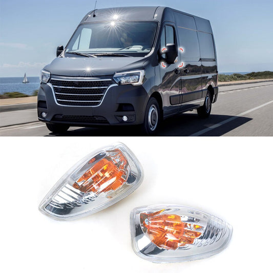 1 Pair Mirror Turn Siganl Light Without Bulb for Nissan NV400 2010-2018