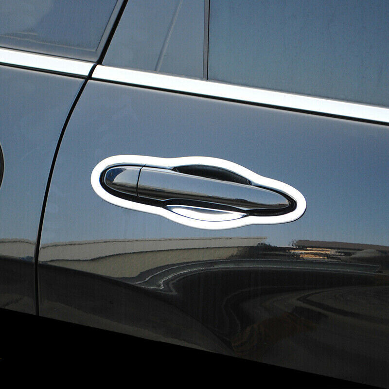 for Jeep Cherokee 2014-2021 Chrome Outside Door Handle Bowl Decor Cover Trim 8P