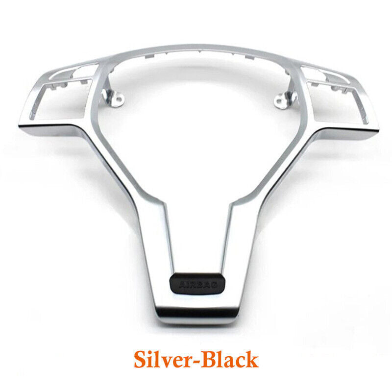 F¨¹r for Mercedes-Benz W204 W217 12-14 Lenkrad Rahmen Abdeckung Blend Chromsilber