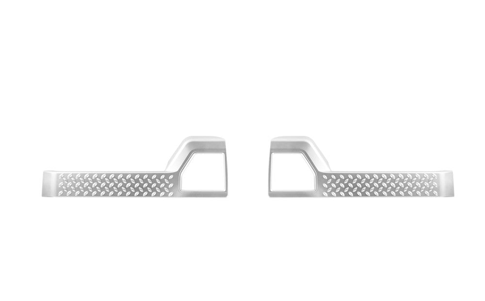 2¡ÁSilver ABS Interior Door Panel Decorative Cover Fit for Suzuki for Jimny 2019-2022
