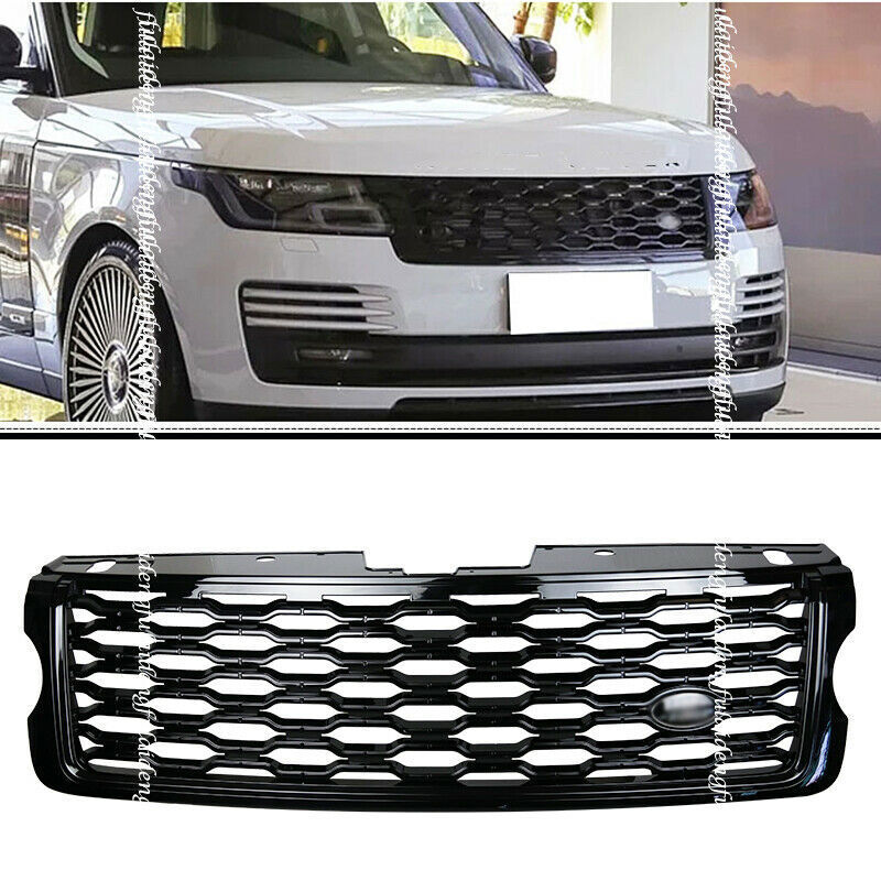 for Range Rover Vogue L405 2013-2017 Black Front Bumper Grille To 2018-21 Style