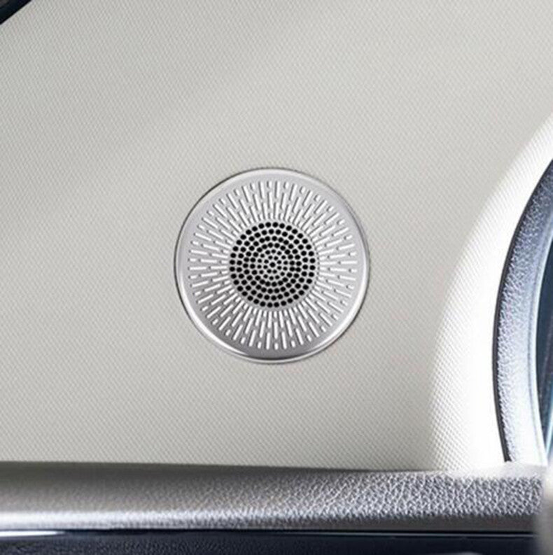 for Kia Carnival 2022-2023 Silver Door Speaker A-Pillar Decoration Cover Trim 2x