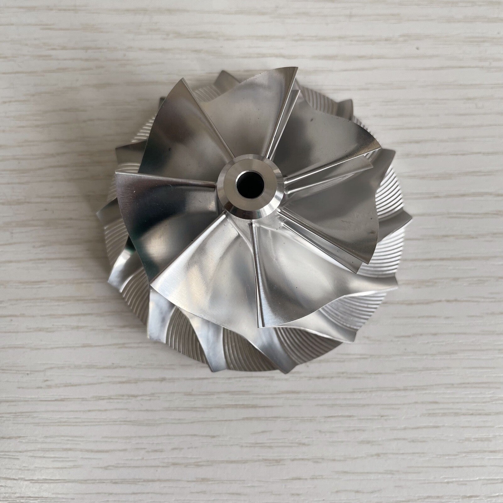 K24 55.50/76.13 mm 7+7 Blade Turbocharger Milling/Burnt Compressor Wheel