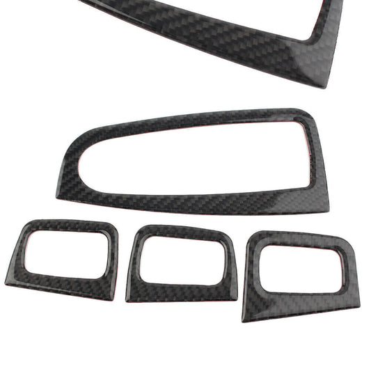 Door Armrest Window Lift Trim for Mercedes-Benz C Class W205 14-18 Carbon Fiber