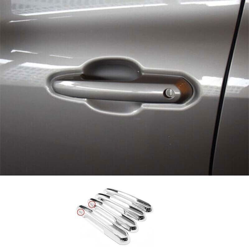 Cover Trim Chrome Side for Smart Hole Door Handle 4PCS for Toyota Highlander 2020-24