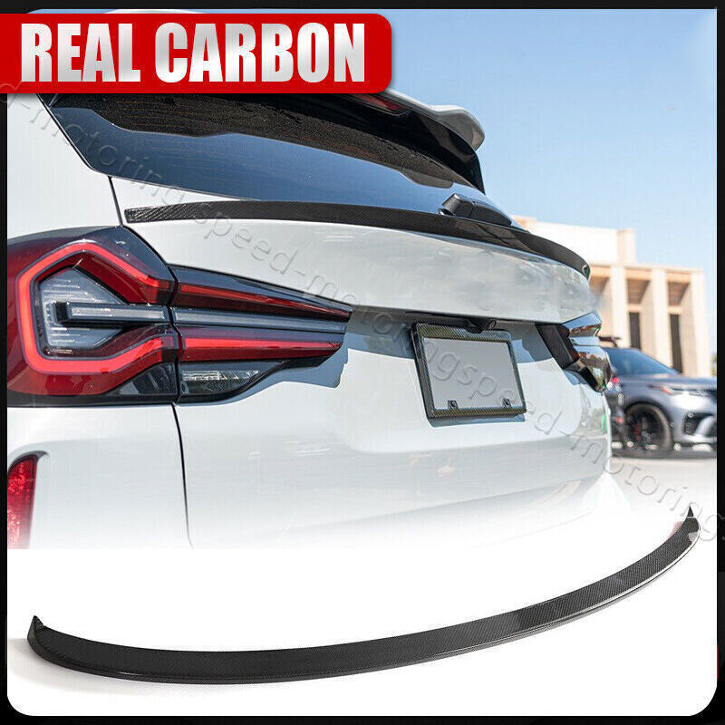 for BMW X3 G01 F97 X3M IX3 2019-2022 Real Carbon Fiber Rear Middle Spoiler Wing