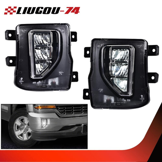 Fog lights and driver's bumper lights suitable for 2016-2018 for Chevrolet Silverado 1500 (around 1500).