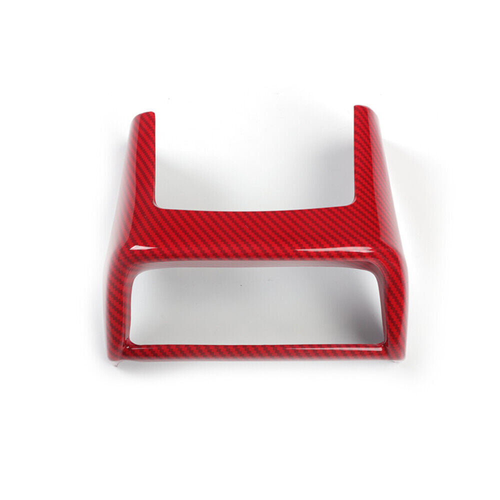 Rear Air Outlet Vent Frame Trim Inner Fit for Lexus for ES 2018-21 Red Carbon Fiber
