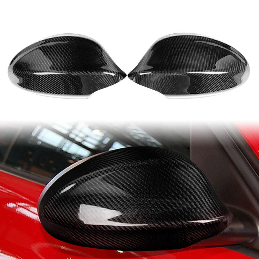 Side Rearview Mirror Cover Trim Fit for BMW E90 PRE-LCI 325i 330i 4DR SEDAN 2005-08