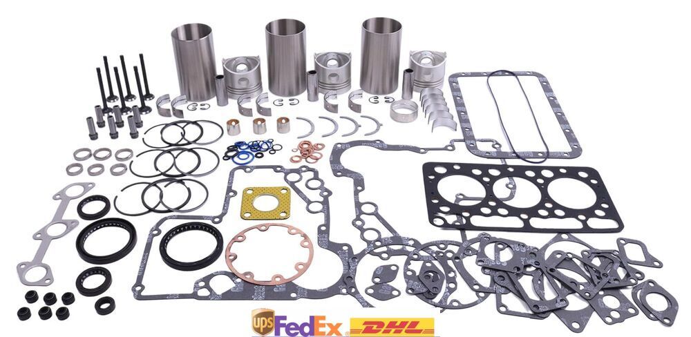 STD Overhaul Rebuild Kit for Kubota D750 IDI 3 Cylinder Engine