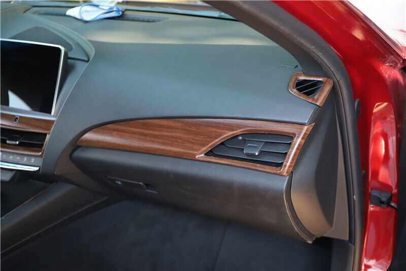 for Cadillac CT5 2020-24 Matte Wood Grain Dashboard for Co -Pilot Strip Panel Trim 2P