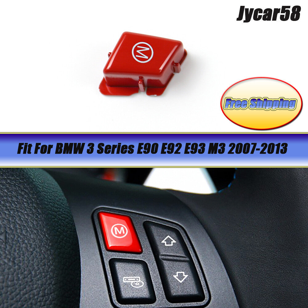 Car Steering Wheel M alphabet Mode for BMW 3 Series E90 E92 E93 M3 2007-2013 Red