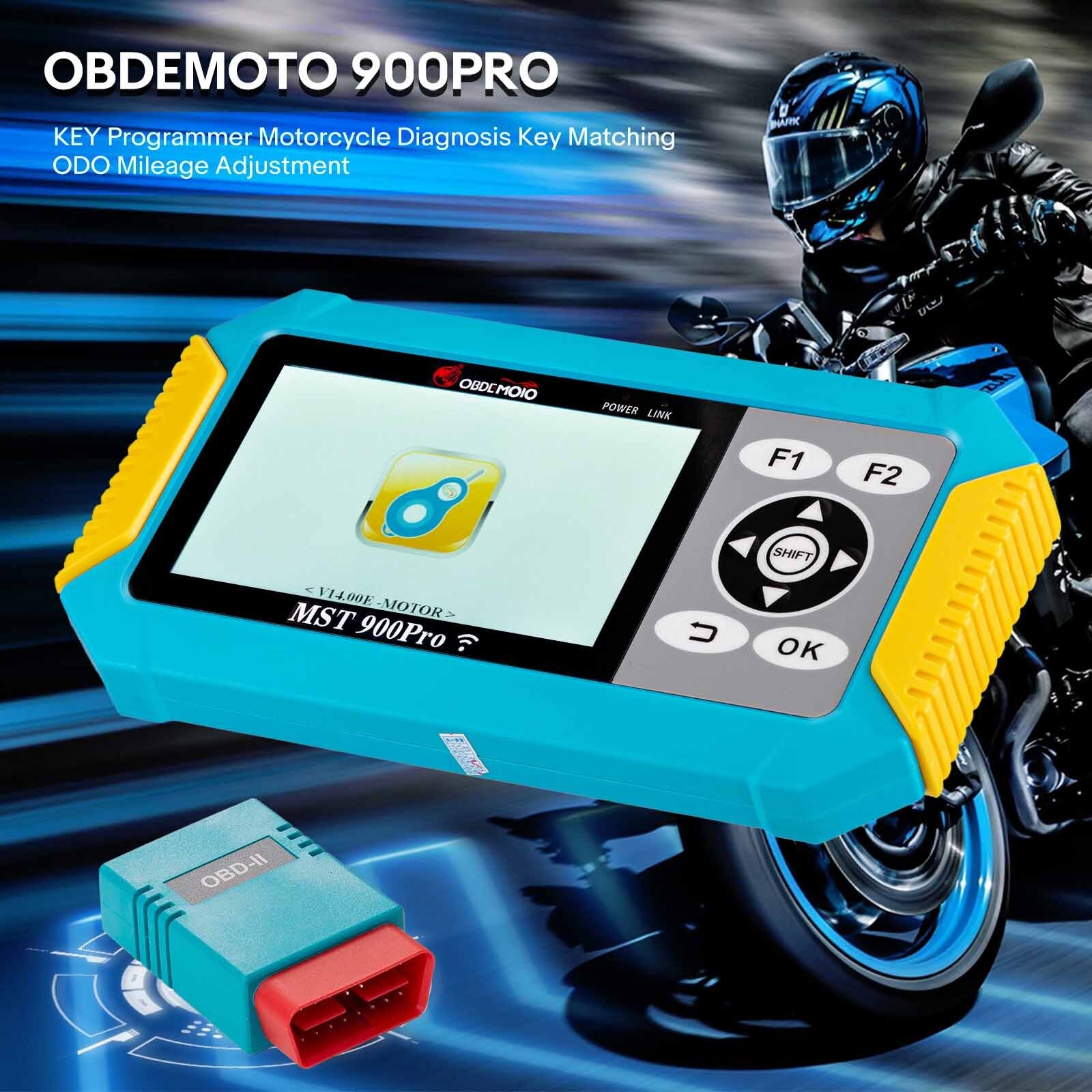 OBDEMOTO 900PRO K¨¦Y Programmer Motorcycle Diagnosis Matching M-ileage Adjustment