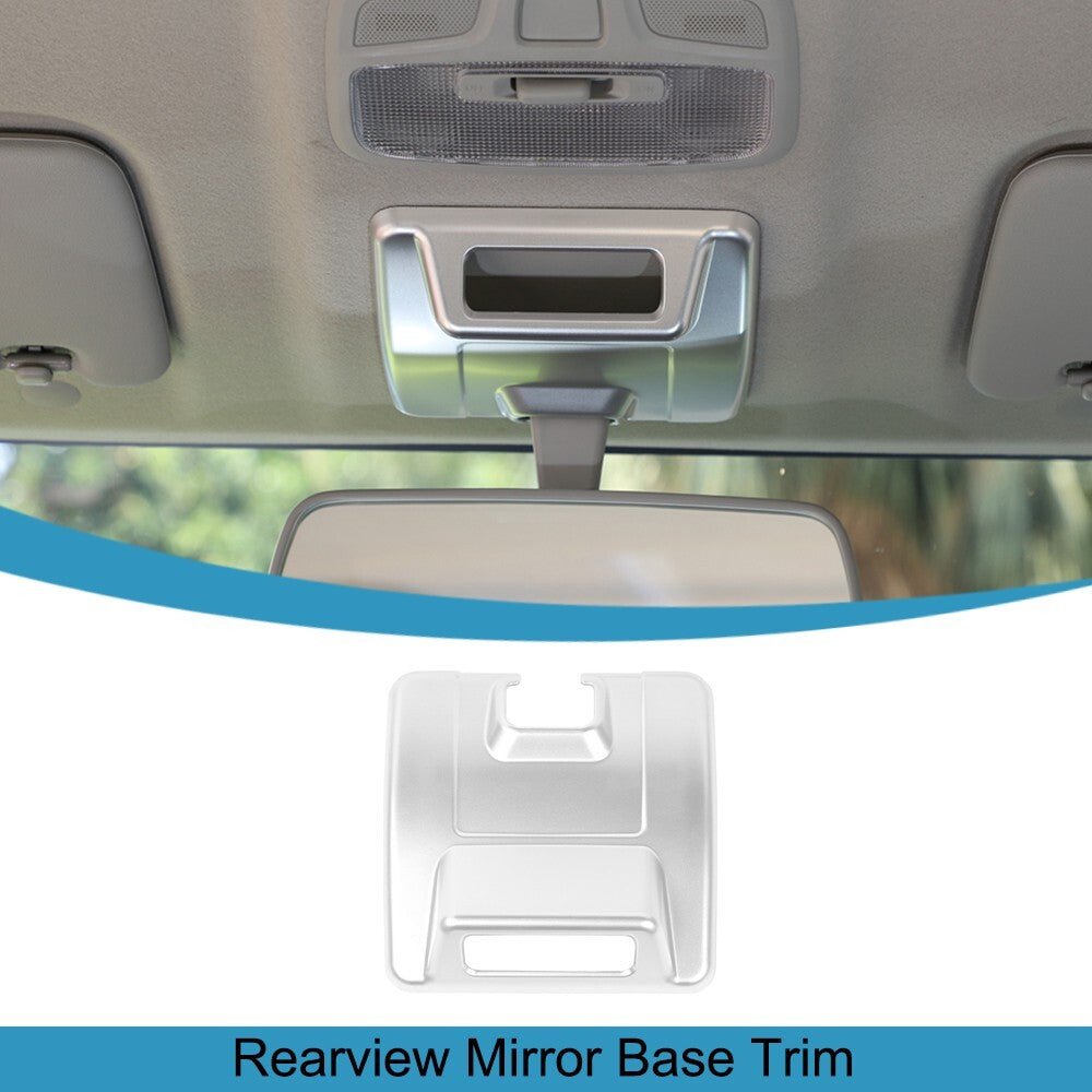 Interior Rearview Mirror Base Panel Trim Cover for Suzuki for Jimny 2019-2023 Silver