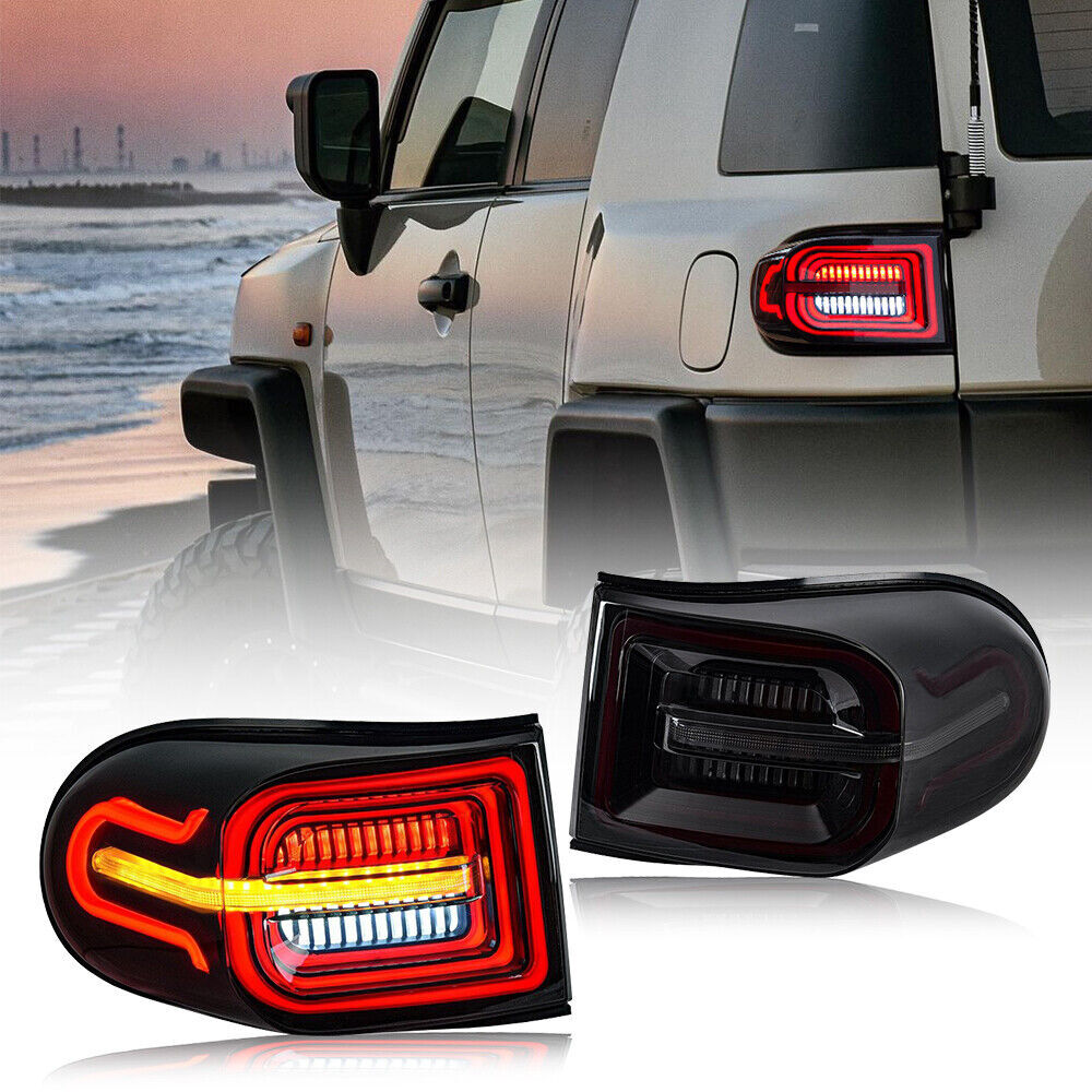Taillights with LED assembly smoke for Toyota FJ Cruiser 2006-2020 (pair of taillights)