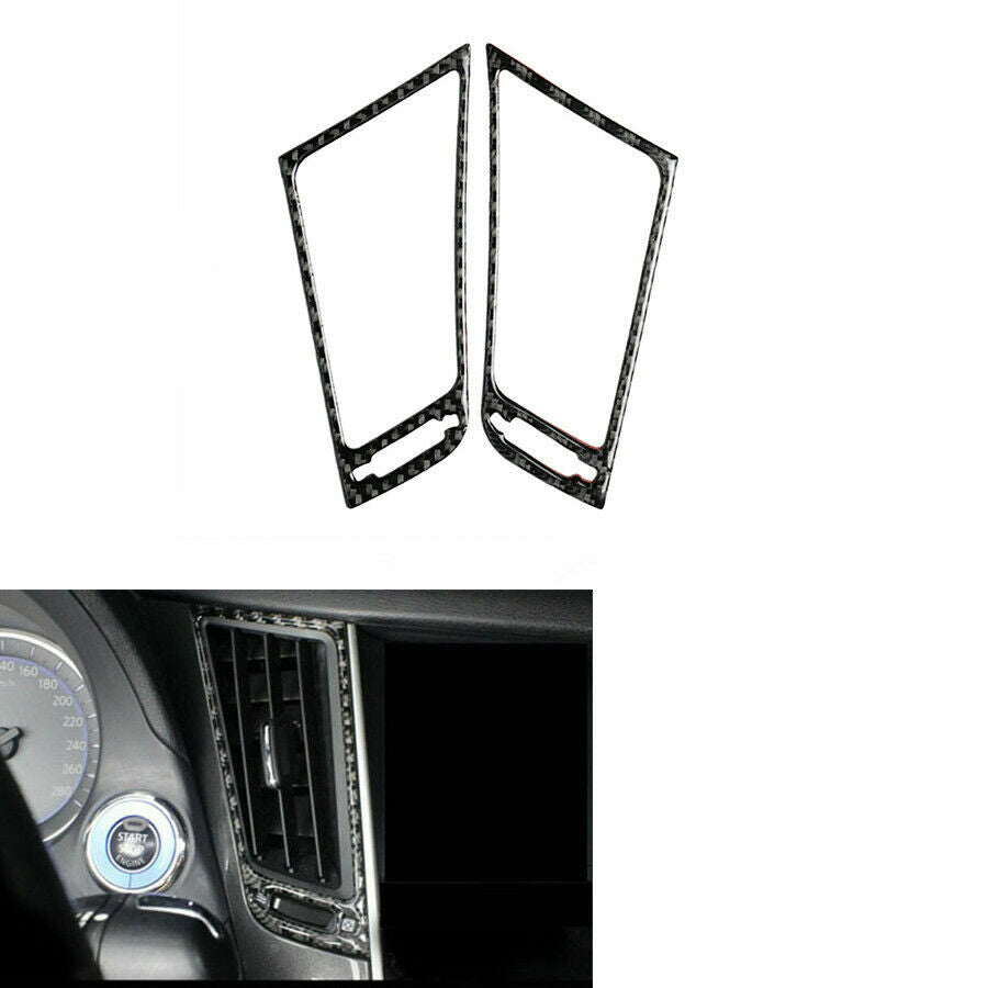 Carbon fiber center console trim cover suitable for Infiniti Q50 2014-19