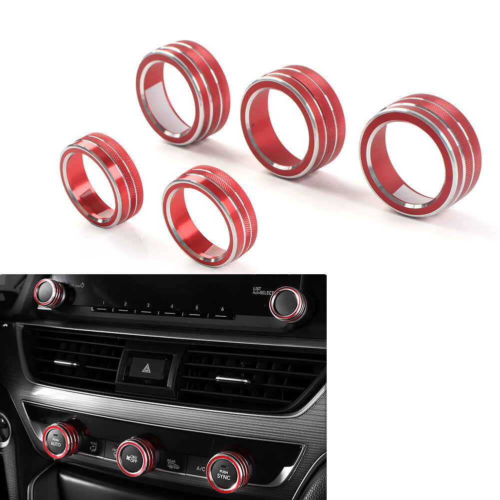 AC Climate Control Switch Knob Ring Cover Trim Fits for Honda Accord 10th Generation