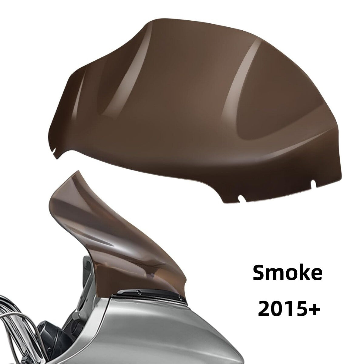 Smoke 13 Wave Windshield Windscreen for Harley Road Glide FLTRU FLTRUSE 15-23