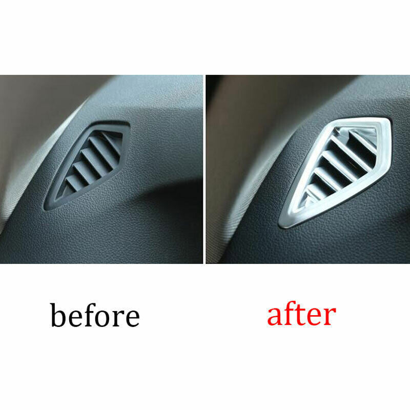 for BMW 5 Series G30 2018-23 ABS Silver Dashboard Upper Air Outlet Vent Trim 2P