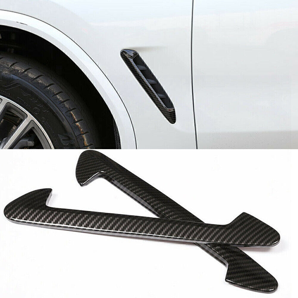 Side Marker Fender Air wing Vent Cover Fit for BMW X3 G01 X4 G02 18-20 Carbon Fiber