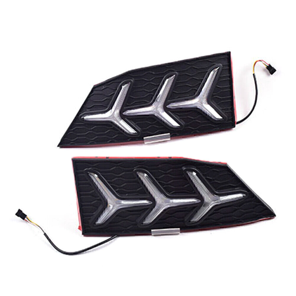 2X DRL LED Daytime Running Light With Turn Signal Lamp for Honda for Civic 2019-21