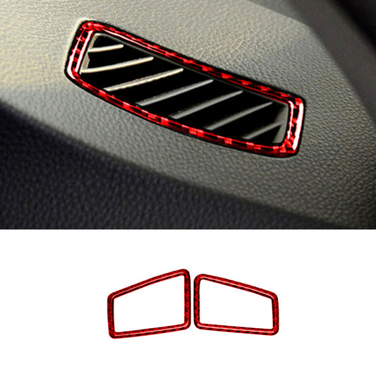 Red Carbon Fiber Side Air Outlet Trim for BMW 3 Series E90 E92 2005-2012
