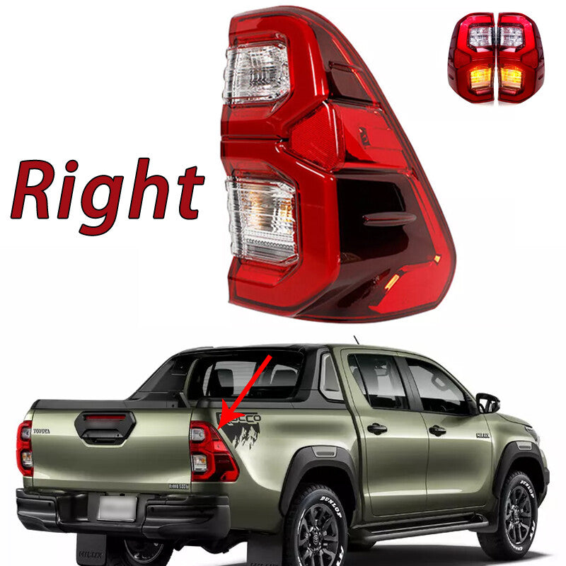 Right for Toyota Hilux Revo Rocco SR5 Pickup 2020 2021 Tail Lamp LED