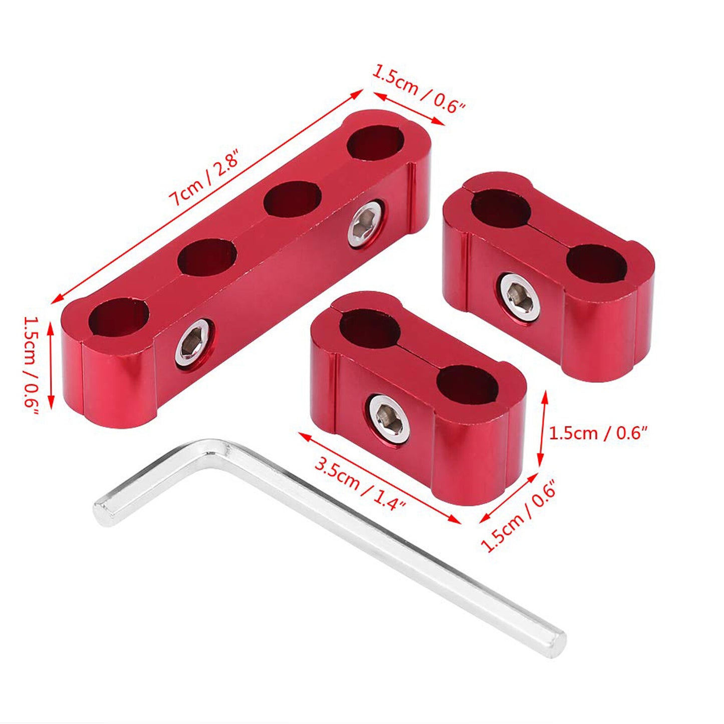 Red Engine Spark Plug Wire Separator Divider 8mm 9mm 10mm Spark Plug Wire Holder