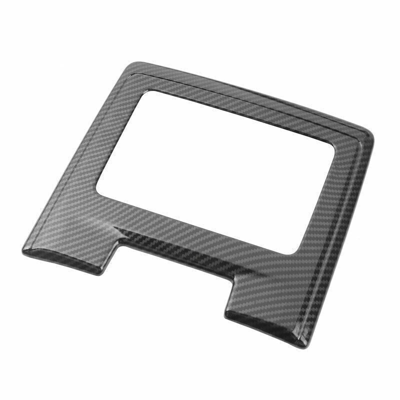 for Audi A6 A7 2019-2024 ABS Carbon Fiber Inner Rear Storage Box Cover Trim 1Pcs
