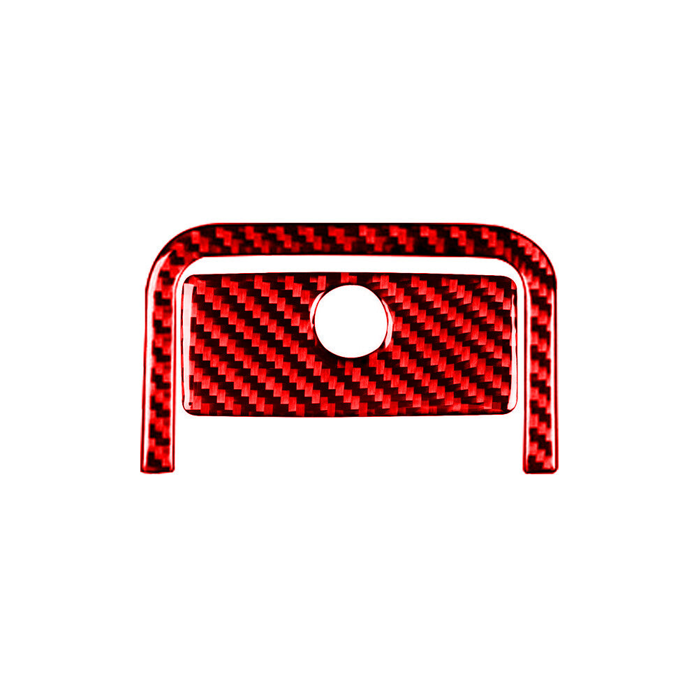 Red Carbon Fiber Upper Glove Box Handle Trim For Silverado for GMC for SIERRA 2014-2018