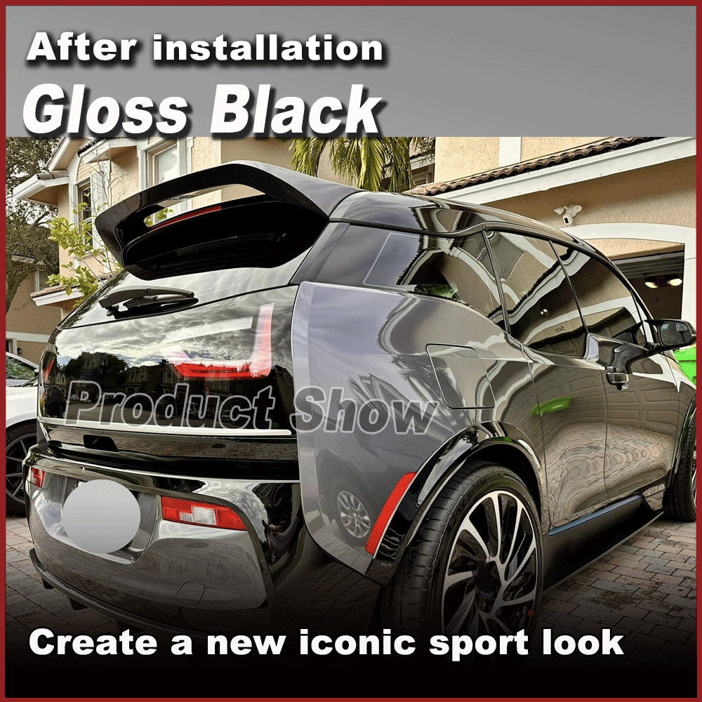 Gloss Black Rear Roof Spoiler Top Window Wing Lip for BMW I3 Hatchback 2014-2020