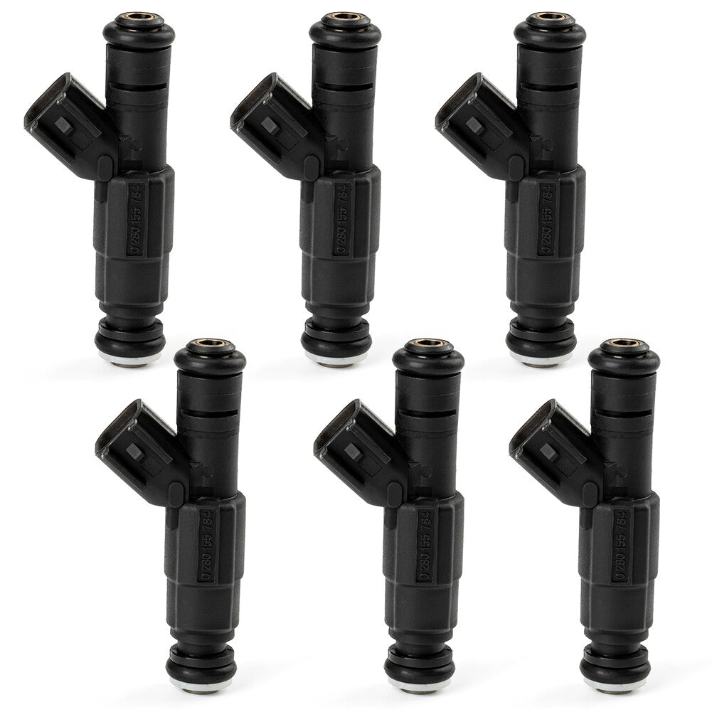 6PCS Fuel Injectors 0280155923 for Jeep Grand Cherokee WJ 1999-2004 4.0L 4-Hole
