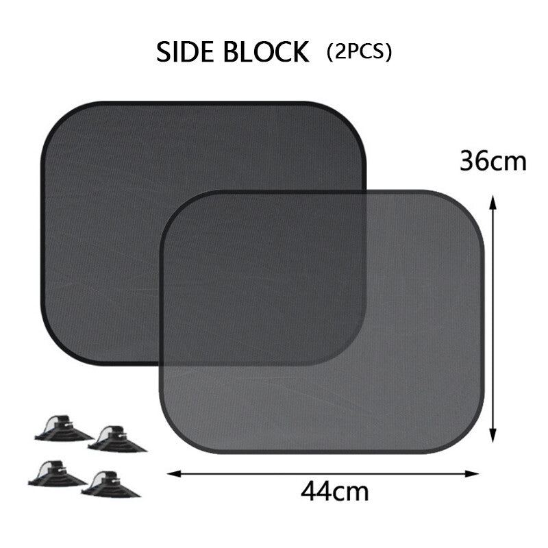 5PCS Car Sun Shade Side Window Screen Sun Shade Mesh Cover Windshield Sunshade