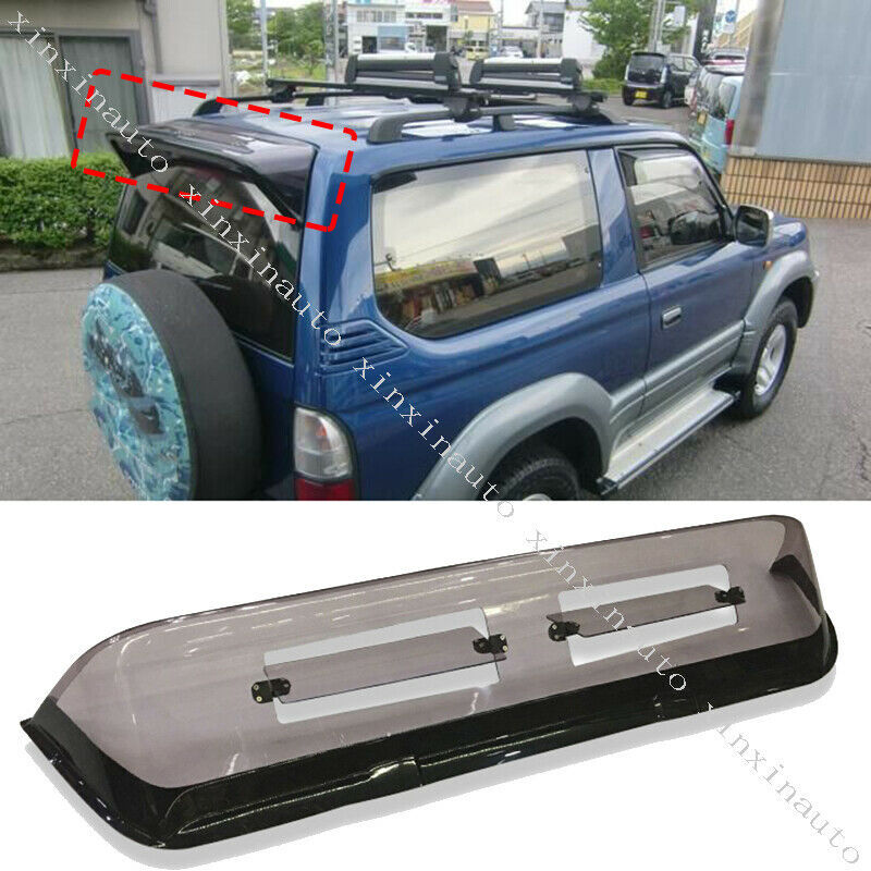 for Toyota Prado FJ90 FJ95 1998-02 Rear Window Sun Rain Shade Vent Visor Spoiler