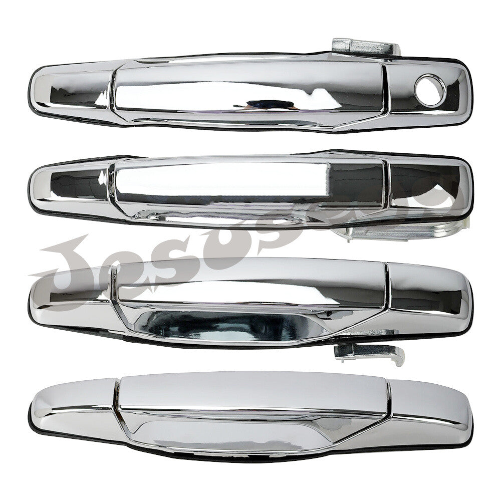 1Set Chrome Outside Door Handle Fit for Silverado for Sierra Tahoe Yukon 2007 - 2013