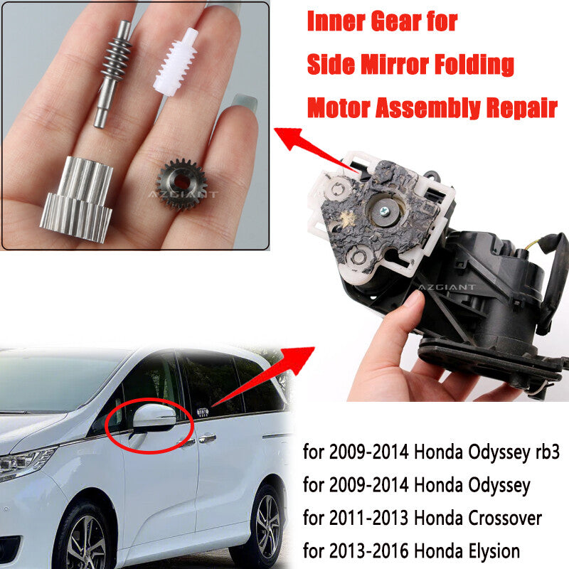 Spirior side mirror folding motor gear kit for 2008-2010 for Honda CR-V / 2009-2012