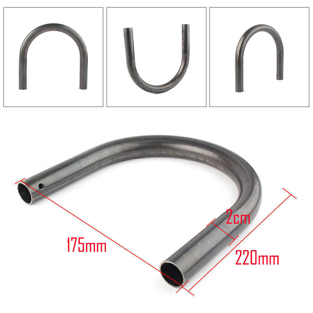 Edelstahl 175mm Cafe Racer R¨¹cksitz Kissen Schwarz f¨¹r for Yamaha XS 750 850 for Honda