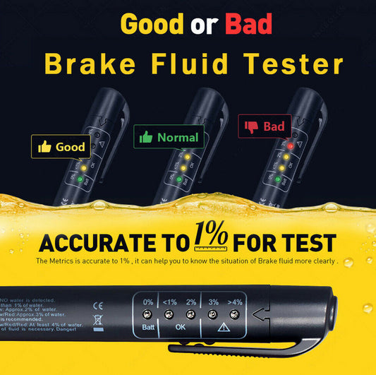 Automotive brake fluid tester diagnostic tool 5 LED pen for oil quality testing suitable for Ferrari