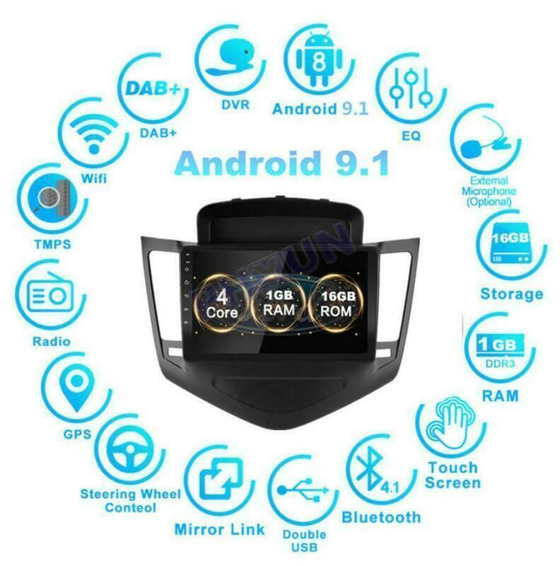 GPS BT Wifi DAB 9 Android 9.1 Radio Stereo For 09-14 for Chevrolet for Cruze w/ Canbus