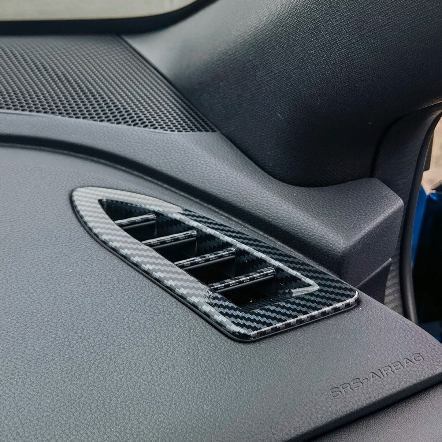 Carbon Fiber Look Inner Front Air Vent Cover Trim for Subaru WRX STI 2022 2023