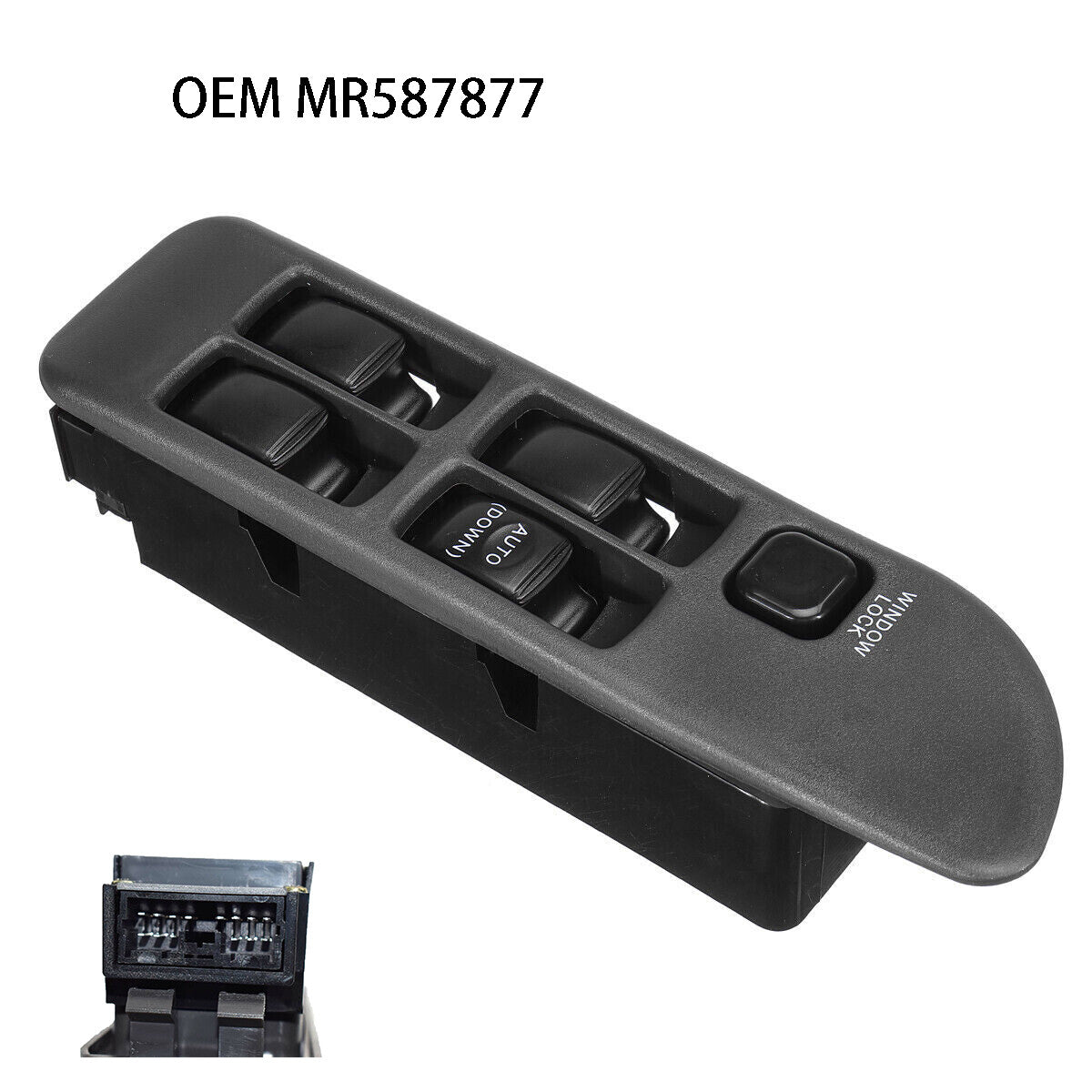 for Mitsubishi Lancer 1992-1995 Right POWER WINDOW MASTER SWITCH MR587877 BLACK