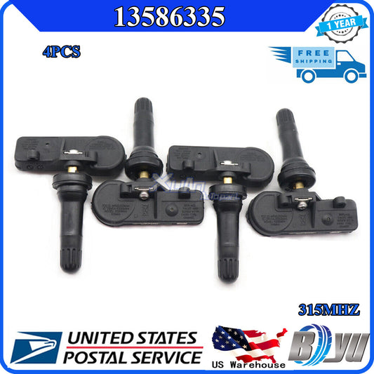 13586335 new Packaging of 4 TPMS Tire Pressure Monitoring Sensors for General Motors for Chevrolet for GMC (USA)