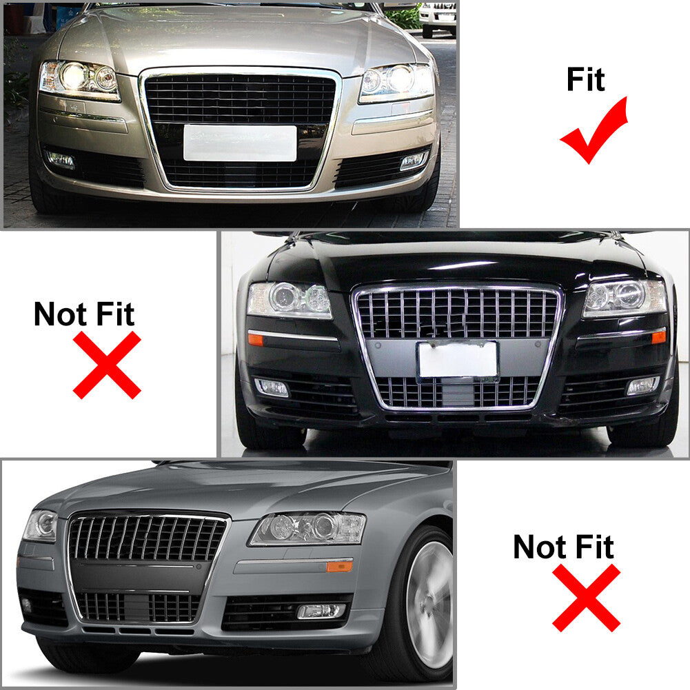 Front Bumper Fog Light Lamp Bezel Frame Grill Lower Grille for Audi for A8 D3 S8