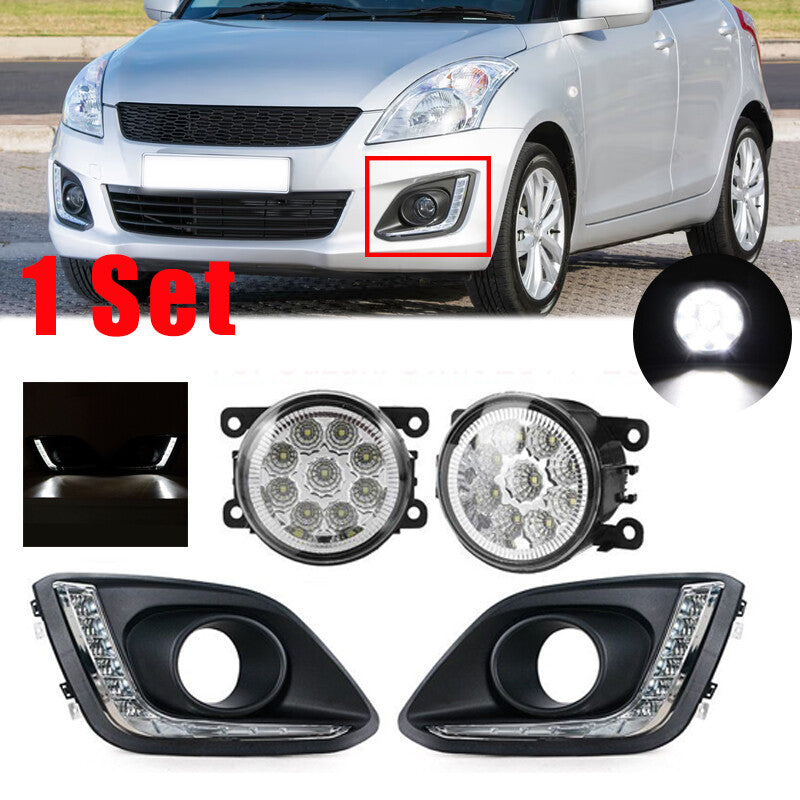 1 Set Bumper Daytime Driving Running Lamp LED for Suzuki for Swift 2014-2016