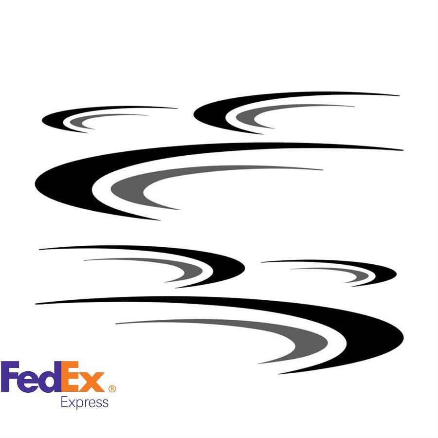 Black Car Camper RV Trailer Stripes Graphics Vinyl Graphics Kit Decals Stickers